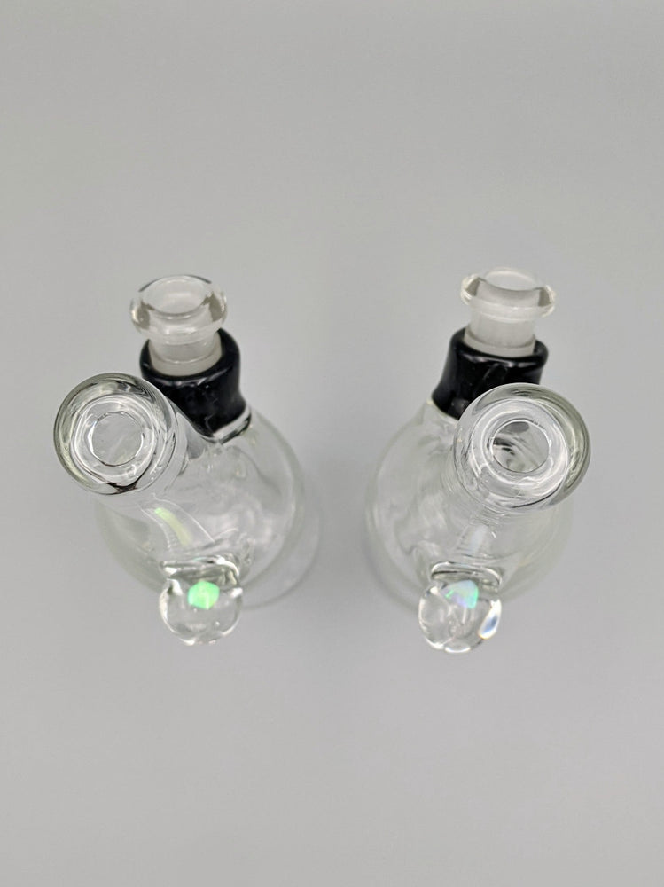 Wavey Glass Saki Bottle