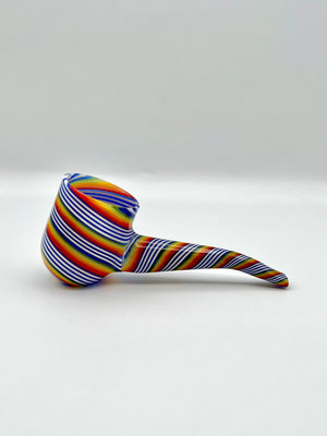 Puffco Proxy dry pipe attachment with rainbow linework