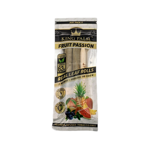 king palm tobacco free Natural Prerolled Rolling Papers 25 Count Leaf Wraps No toxic fertilizers are used in the processing King Palm Hand-Rolled Leaf w/