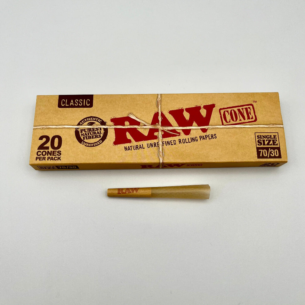 does raw cones contain tobacco Classic Pre Rolled 1 1/4 32 Packs of 6 Stock RAW Classic Cones - Mr.
