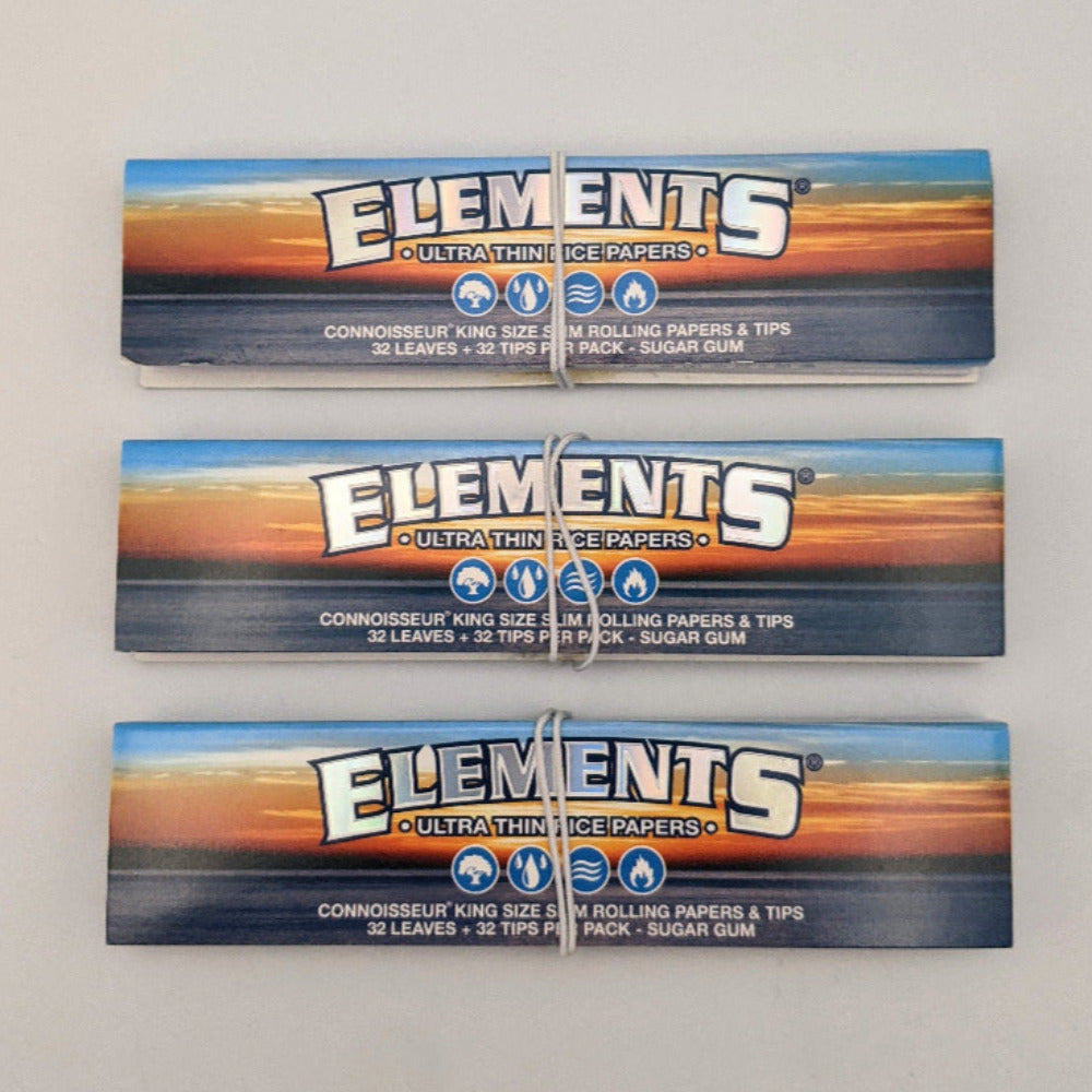 elements rolling papers king size slim connoisseur pack papers and tips