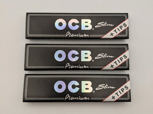 ocb premium rolling papers king size plus tips