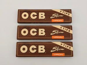 OCB Slim Virgin Brown + filter papers