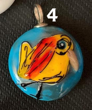 Suzanne Cancilla-Fox Soft Glass Bird Pendant