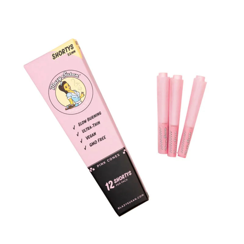 blazy susan pink pre rolled cones shortys 12 pack