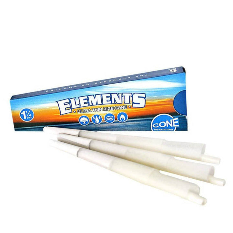 elements rolling papers pre rolled cones 1 1/4 6 pack
