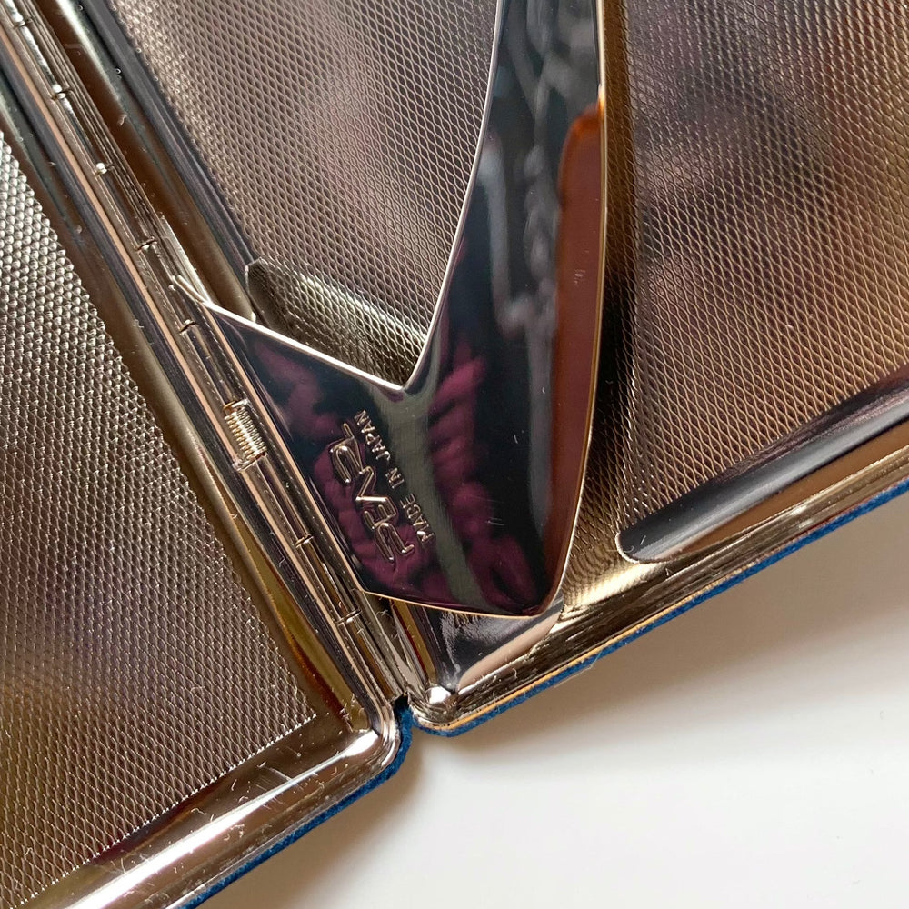 cigarette case made in japan Vintage Japanese 950 Silver and Lighter Fitted Case. Signed Vintage Eagle Brand Cigarette Case