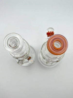 Rig Pipe Banger Glass Art USMade Water Opal Implosion Orange