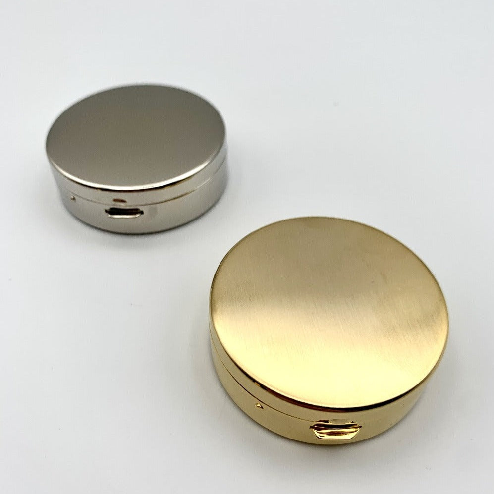 Tsubota Pearl Metal Pill Box with Mirror